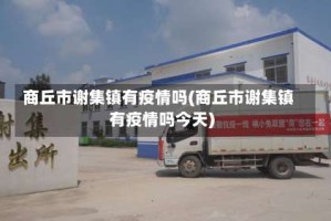 商丘市谢集镇有疫情吗(商丘市谢集镇有疫情吗今天)