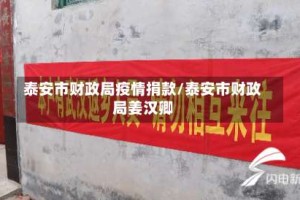泰安市财政局疫情捐款/泰安市财政局姜汉卿