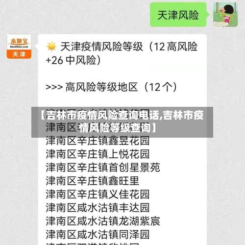 【吉林市疫情风险查询电话,吉林市疫情风险等级查询】-第2张图片