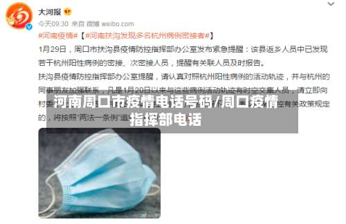 河南周口市疫情电话号码/周口疫情指挥部电话-第3张图片