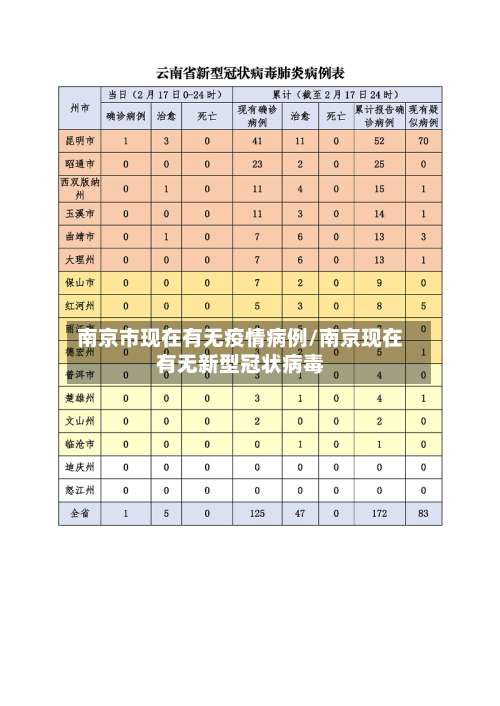 南京市现在有无疫情病例/南京现在有无新型冠状病毒-第2张图片